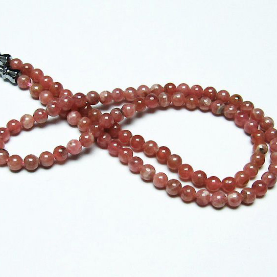 インカローズ ロードクロサイト ネックレス 4mm [T423-1605]