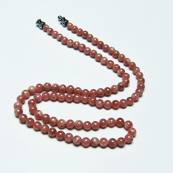 インカローズ ロードクロサイト ネックレス 4mm [T423-1645]