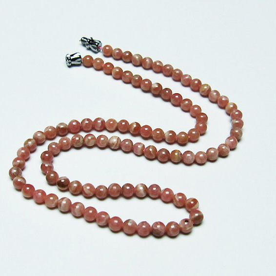 インカローズ ロードクロサイト ネックレス 4mm [T423-1653]