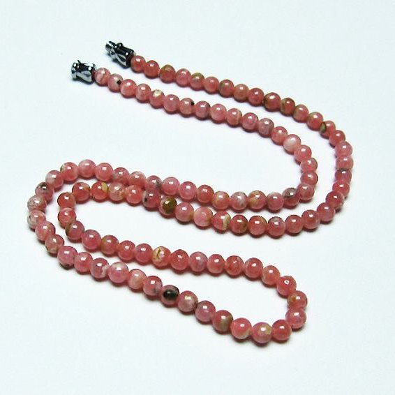 インカローズ ロードクロサイト ネックレス 4mm [T423-1681]