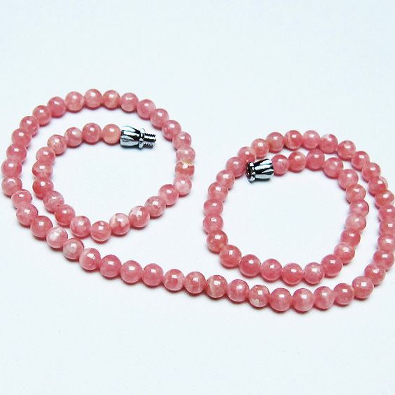 インカローズ ロードクロサイト ネックレス 5mm [t423-1757]