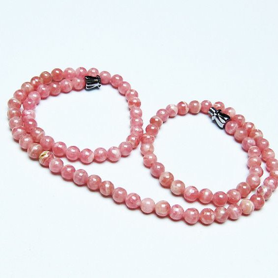 インカローズロードクロサイトネックレス4mm