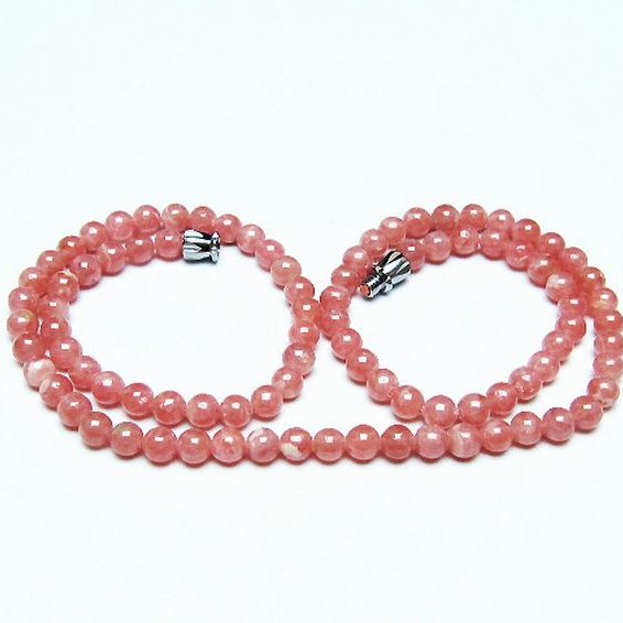 インカローズ ロードクロサイト ネックレス 4mm [t423-1829]