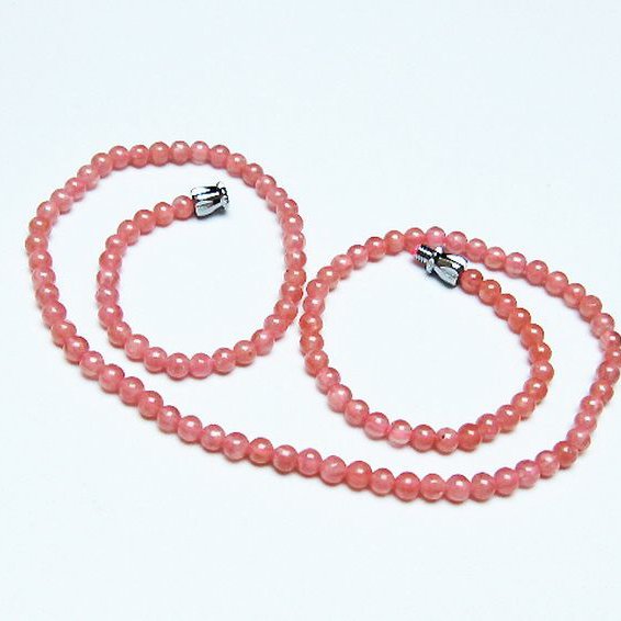 インカローズ ロードクロサイト ネックレス 4mm [T423-1870]