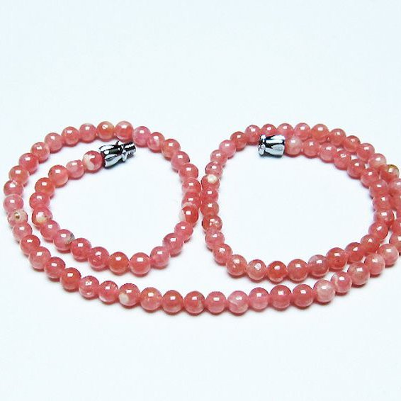 インカローズ ロードクロサイト ネックレス 4mm [t423-1874]