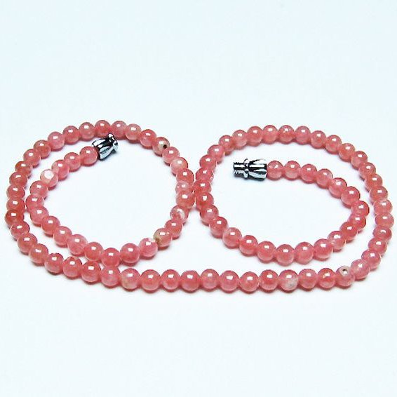 インカローズ ロードクロサイト ネックレス 4mm [T423-1896]