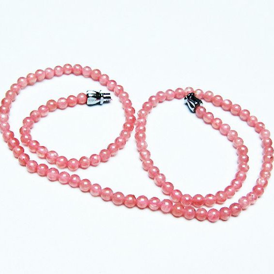 インカローズ ロードクロサイト ネックレス 4mm [t423-1902]