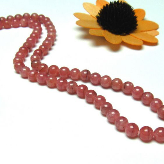 インカローズ ロードクロサイト ネックレス 6mm [T423-709]