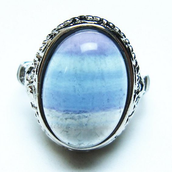 フローライト 指輪 (14号)[T426-7777]