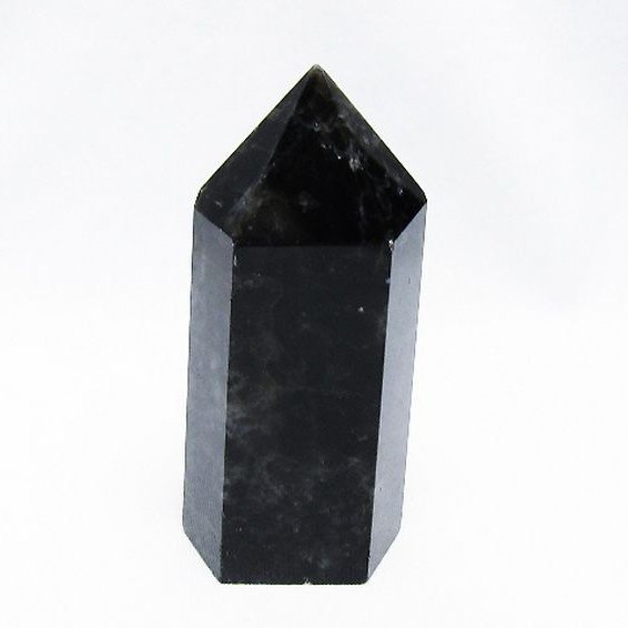 モリオン 純天然 黒水晶 六角柱 [t43-8431]