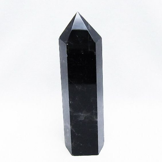 モリオン 純天然 黒水晶 六角柱 [t43-8543]