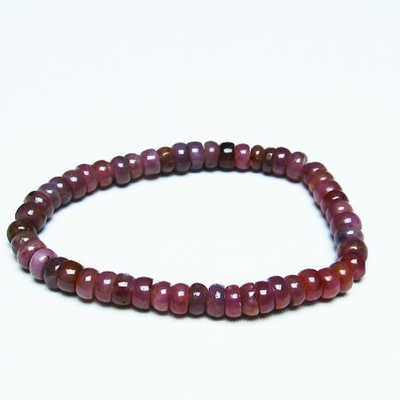 ルビー ブレスレット 7mm [T430-4562]