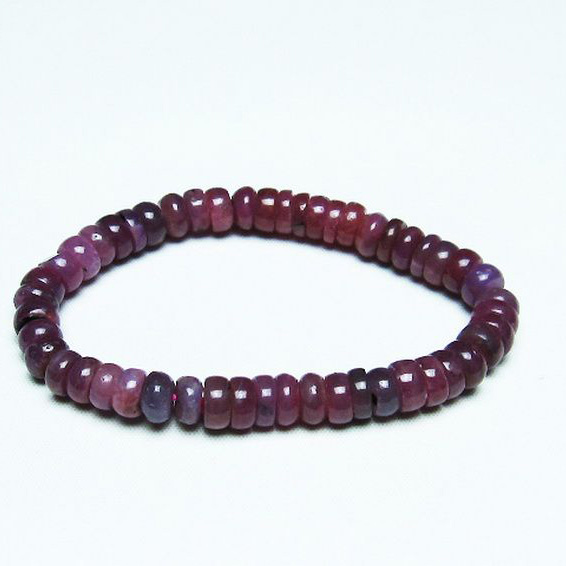 ルビー ブレスレット 7mm [T430-4586]