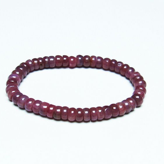 ルビー ブレスレット 7mm [T430-4660]
