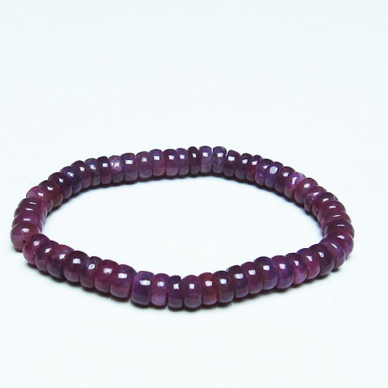 ルビー ブレスレット 7mm [T430-4692]