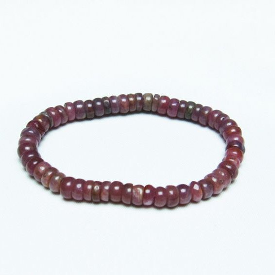 ルビー ブレスレット 7mm [T430-4762]