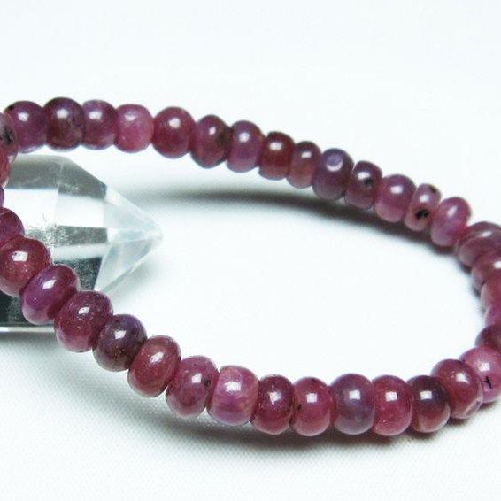 ルビー ブレスレット 7mm [T430-4779]