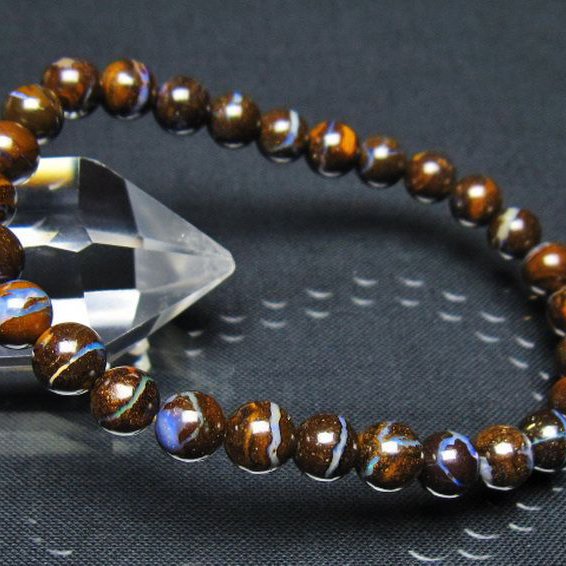 アイアンオパール  ブレスレット 7mm [t435-8176]