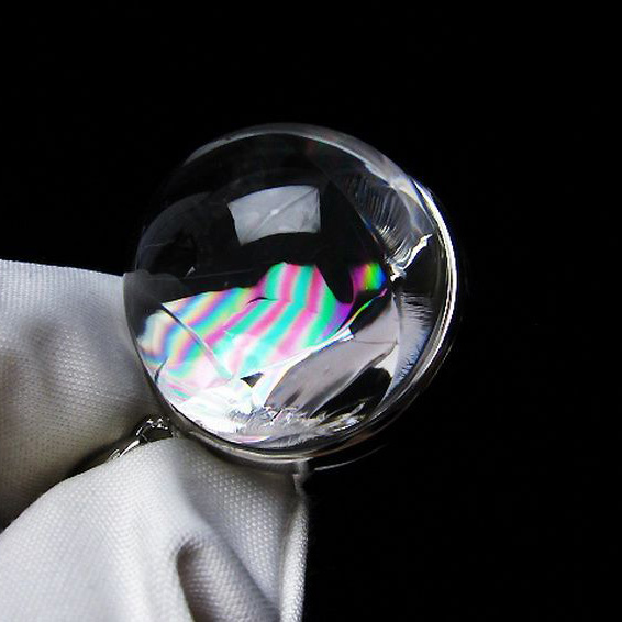 アイリスクォーツ 虹入り  レインボー水晶  ペンダント [T436-2442]