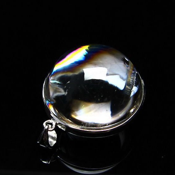 アイリスクォーツ 虹入り  レインボー水晶  ペンダント [T436-2481]