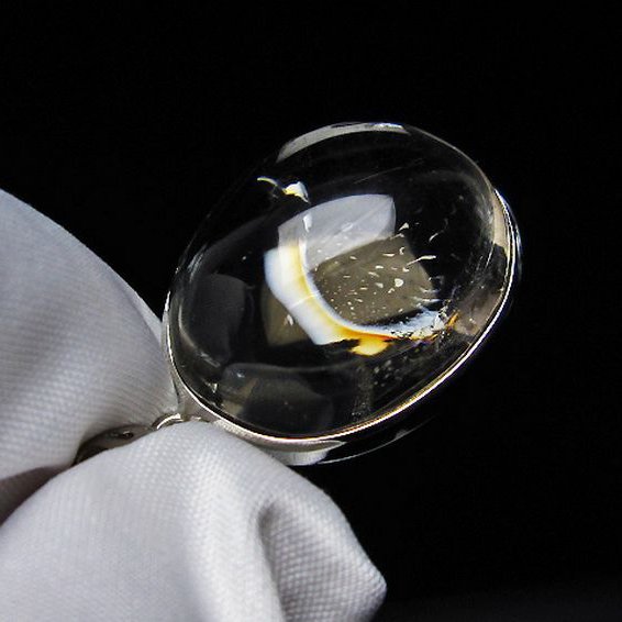 アイリスクォーツ 虹入り レインボー水晶 ペンダント [T436-2494]