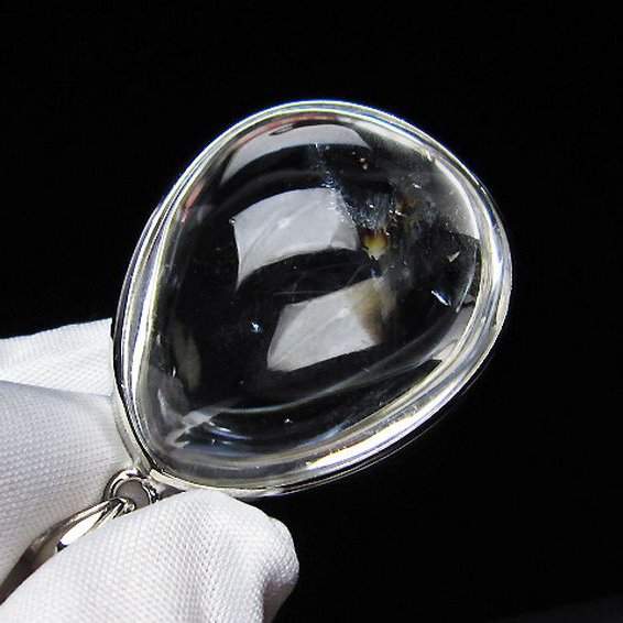 アイリスクォーツ 虹入り レインボー水晶 ペンダント [T436-2541]