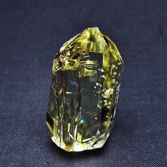 虹入り 黄水晶(シトリン) 原石[t436-3004]