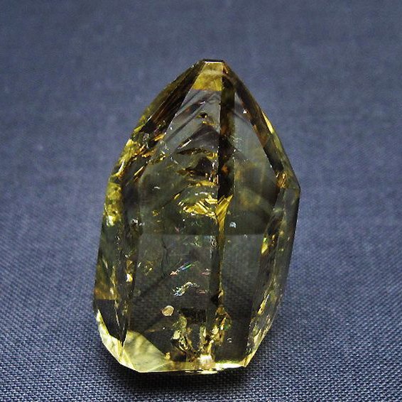 虹入り シトリンファントム 原石 [t436-3031]