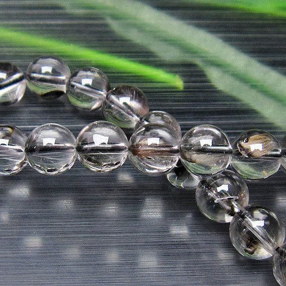 放射プラチナルチルクォーツ ブレスレット  8mm [T437-2231]