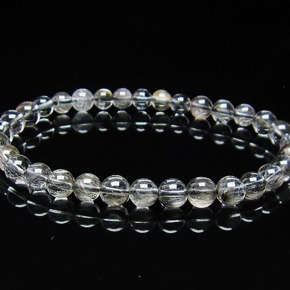 放射プラチナルチル ブレスレット 6mm [T437-2350]