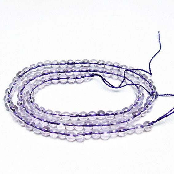 アメジスト 一連 4mm ビーズ [t438-5360]