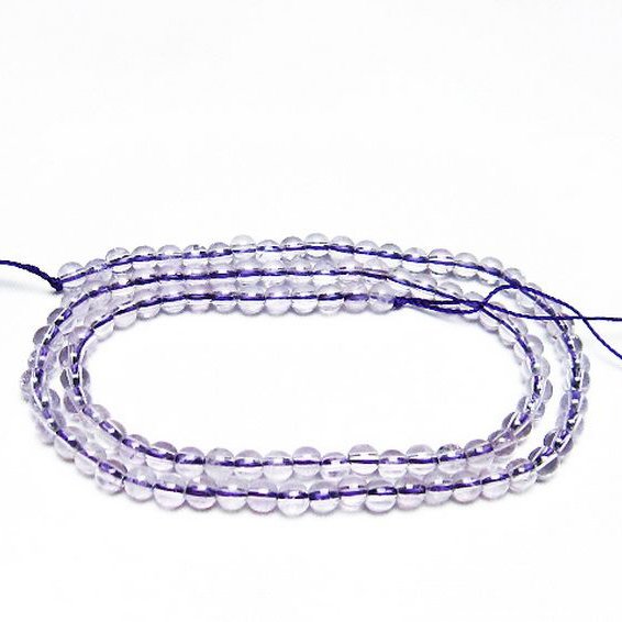 アメジスト 一連 4mm ビーズ [t438-5365]