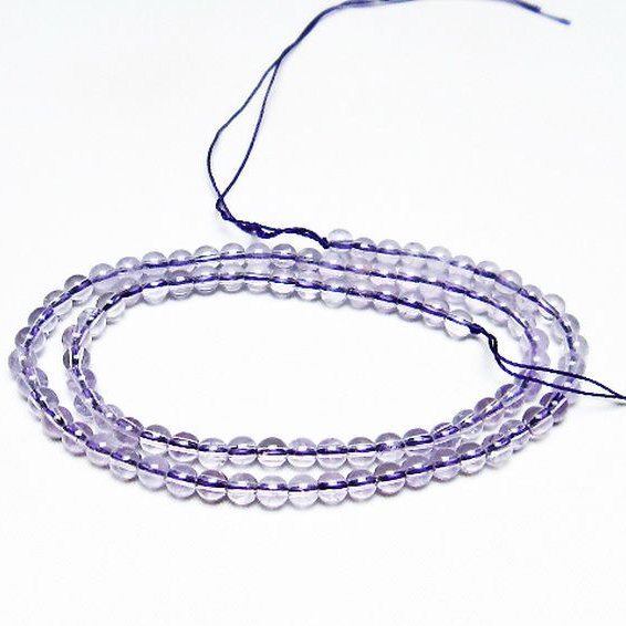 アメジスト 一連 4mm ビーズ [t438-5384]