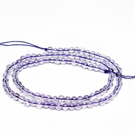 アメジスト 一連 4mm ビーズ [t438-5420]
