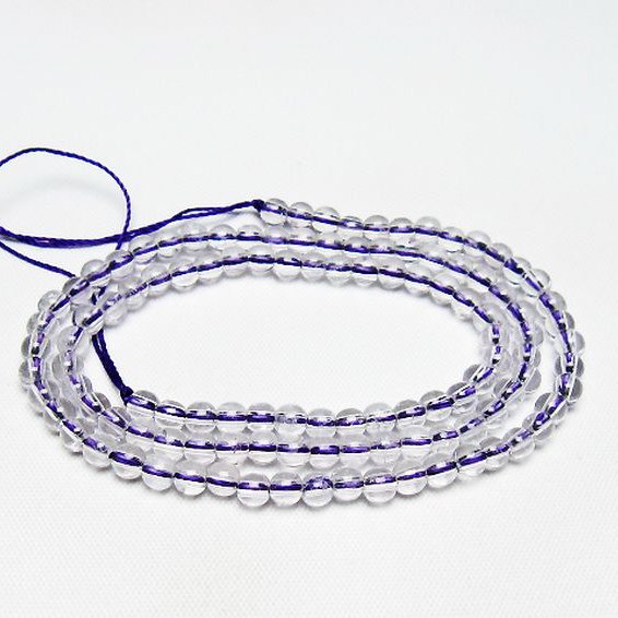 アメジスト 一連 4mm ビーズ [t438-5432]