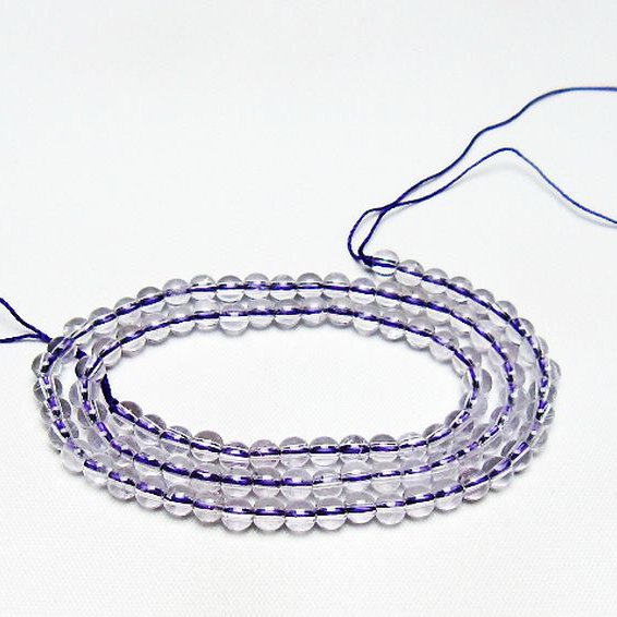 アメジスト 一連 4mm ビーズ [t438-5442]