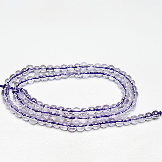 アメジスト 一連 4mm ビーズ [t438-5468]