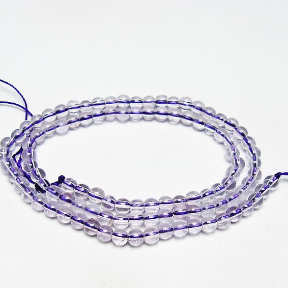 アメジスト 一連 4mm ビーズ [t438-5488]
