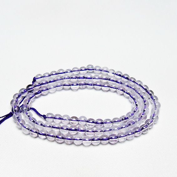 アメジスト 一連 4mm ビーズ [t438-5542]