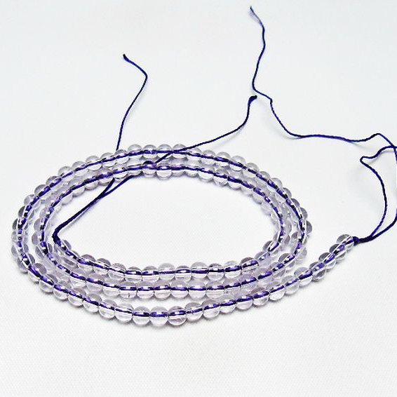 アメジスト 一連 4mm ビーズ [t438-5545]