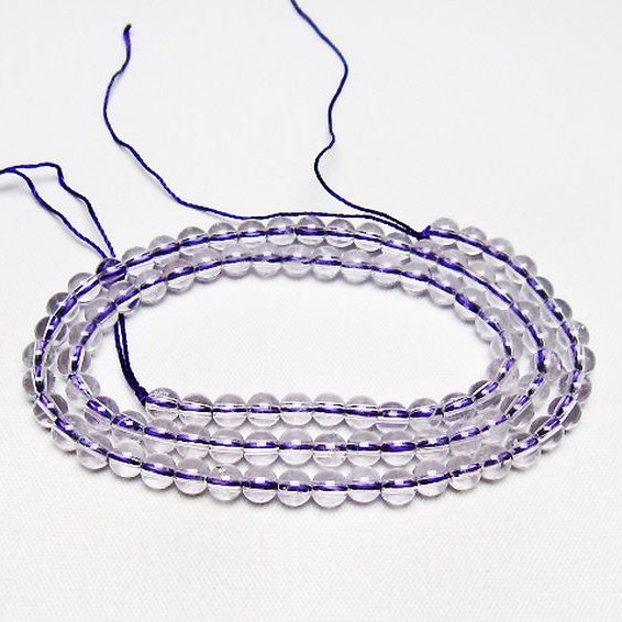 アメジスト 一連 4mm ビーズ [t438-5570]
