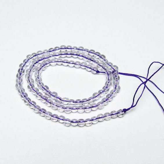 アメジスト 一連 4mm ビーズ [t438-5612]