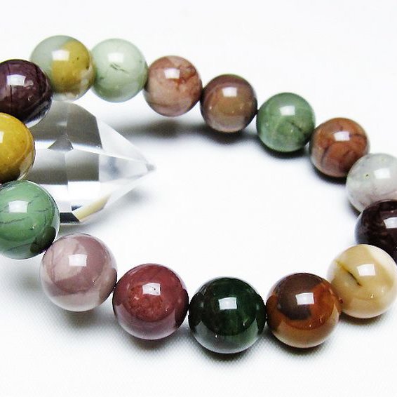 アゲート ブレスレット 13mm [T439-1681]