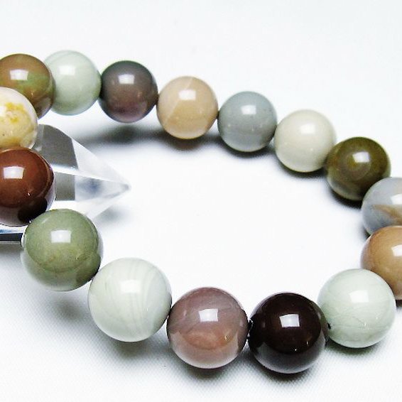 アゲート ブレスレット 14mm [t439-1698]