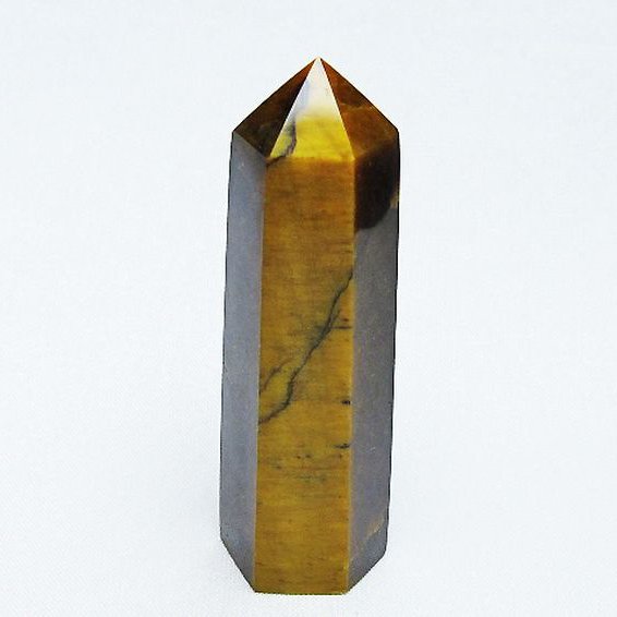 タイガーアイ※黄虎目石 六角柱[T443-4690]