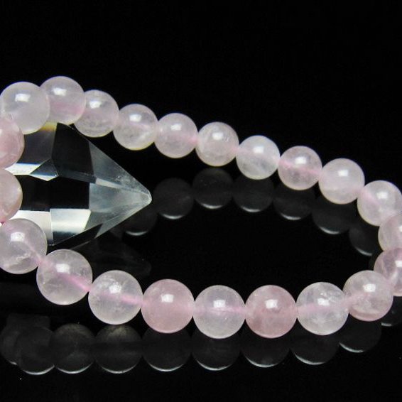 ローズクォーツ ブレスレット 9mm [t446-2908]