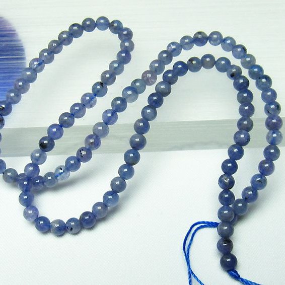 タンザナイト 一連 4mm ビーズ [t449-1673]