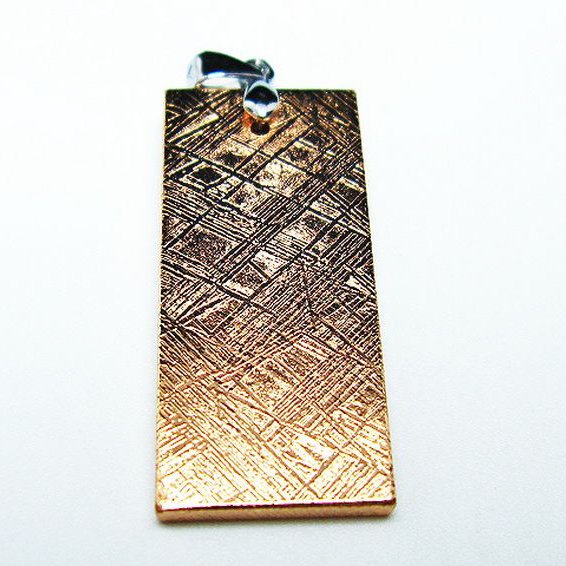 ピンクゴールドギベオン メテオライト ペンダント [T452-3187]