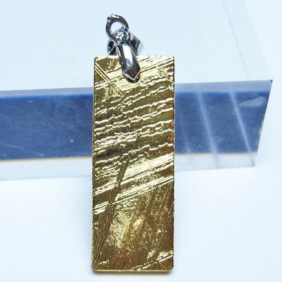 ゴールドギベオン メテオライト ペンダント [t452-3691]