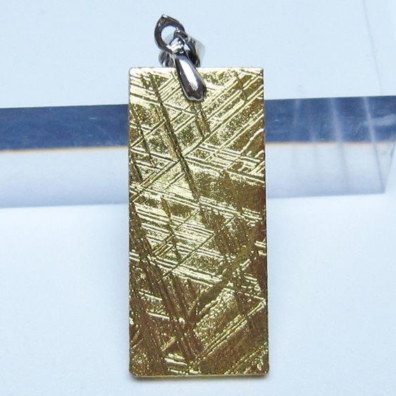 ゴールドギベオン メテオライト ペンダント [t452-3698]